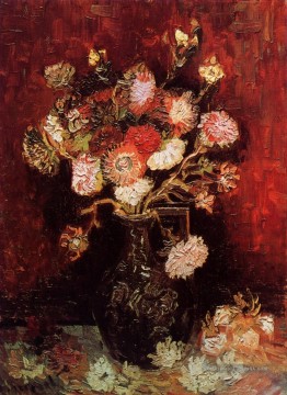 Vase aux Asters et Phlox Vincent van Gogh Fleurs impressionnistes Peinture à l'huile